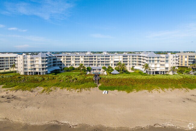 The condos in South Hutchinson Island are not high rises and rather blend with the scenery.