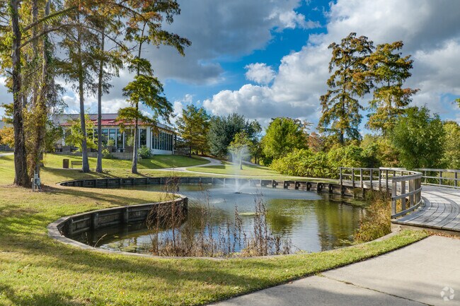 Ruffino's restaurant overlooks the park and Vermilion River in Bois De Lafayette.
