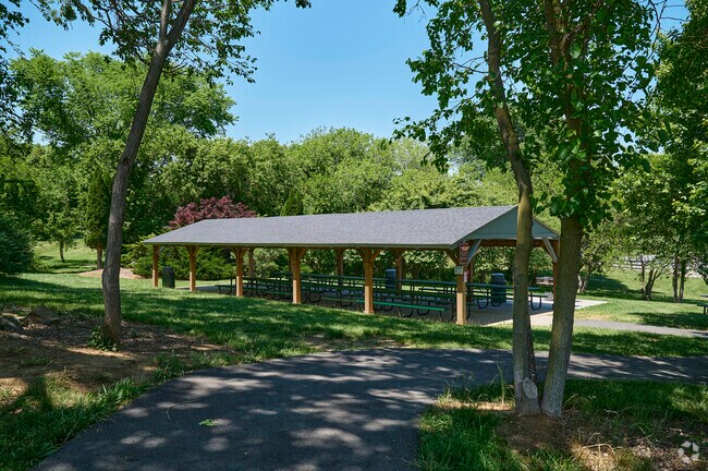 Purcellville Park's pavilion hosts community gatherings near Middleburg.