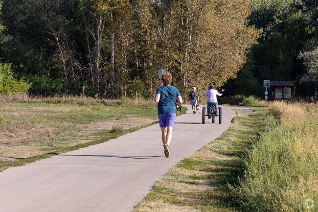 Lee Martinez Community Park  is a favorite orunners and bicyclists alike.