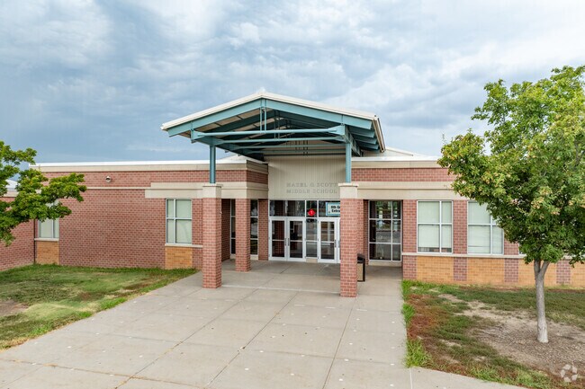 Scott Middle School serves sixth to eighth grade students.