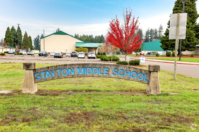 Public schools in Stayton receive a B rating from Niche.