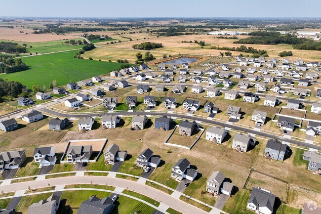 When seen from above Henpeck has the perfect blend of rural life.
