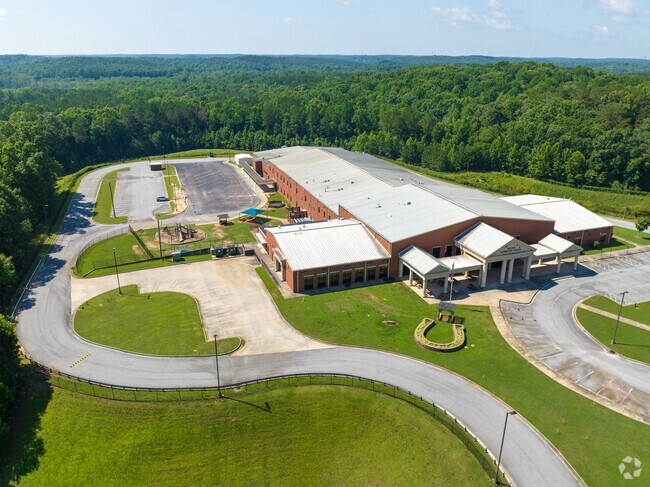 Brooks Elementary School has a large campus with green landscapes.