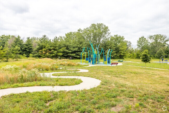 Terra Park trails lead to a playground.