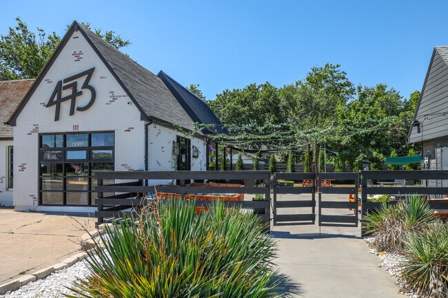 The bar and patio at 473 are a great place to catch local music in Kendall-Whittier.