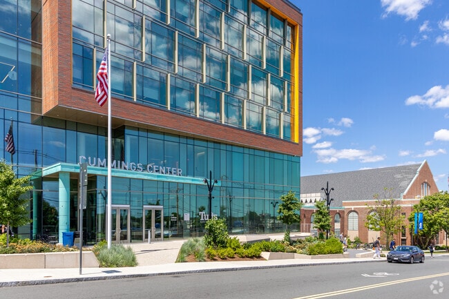 The Teele Square neighborhood is popular with students because it's nearby Tufts University.