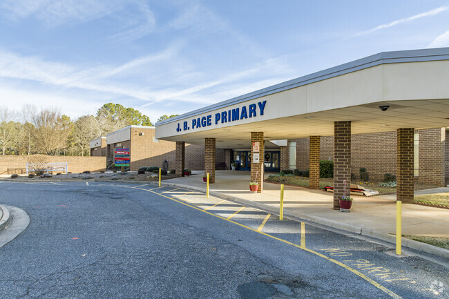 Main entrance for J. B. Page Elementary School.