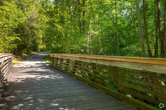 This is one of the bridges on the Black Creek Greenway.