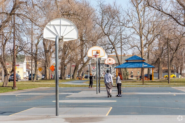 Residents of Southside love the basketball courts of Kosciuzko Park.