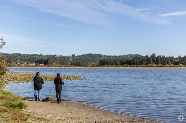 Silver Lake offers recreational opportunities such as fishing.