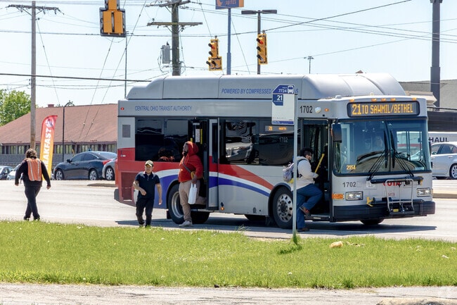 Though this area is very car-dependent, the COTA does have stops in Hilliard Green.