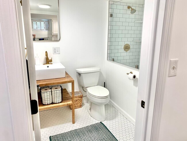 Bathroom with walk in shower