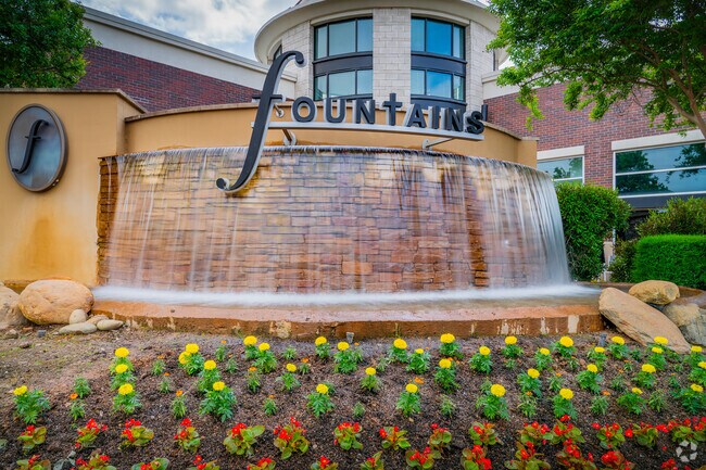 At the fountains shopping center just outside Diamond Oaks, sounds of water make shopping fun.