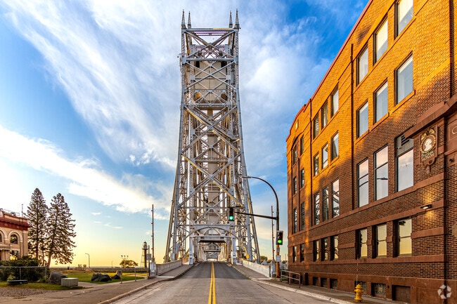 The Aerial Lift Bridge is an iconic landmark in the port city of Duluth MN.