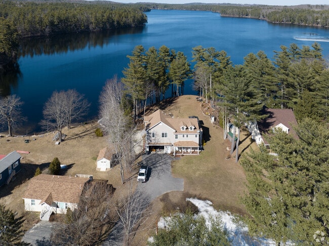 Spacious lakeside properties are available in New Gloucester.