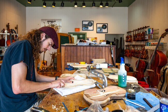 Music lovers can have an instrument repaired at the String Instrument Workshop in Fort Howard.