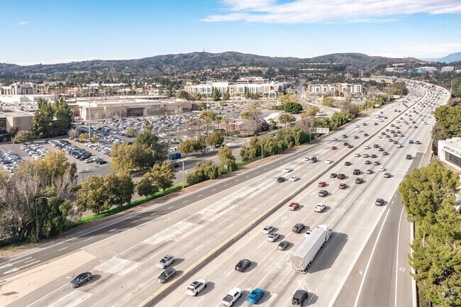 The 57 Freeway links Brea to Los Angeles County at its northern border.