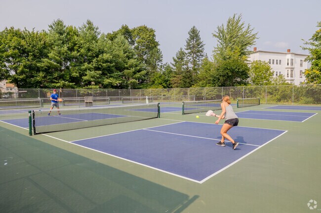 Paddleball is a popular sport to play at Prout Park in Sommerville.