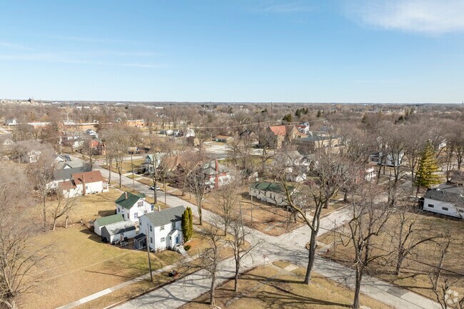 Homes neatly line the streets of the Houghton Jones neighborhood.