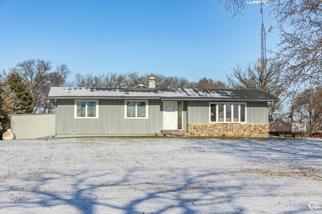 This single-family ranch-style home is located in Riley.