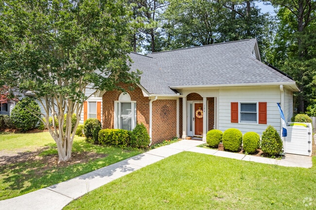 Harbison Club Court in Saint Andrews features elegant homes in a quiet setting.