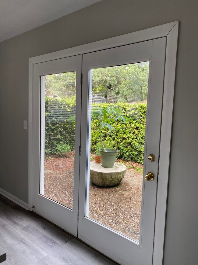 Courtyard right off kitchen