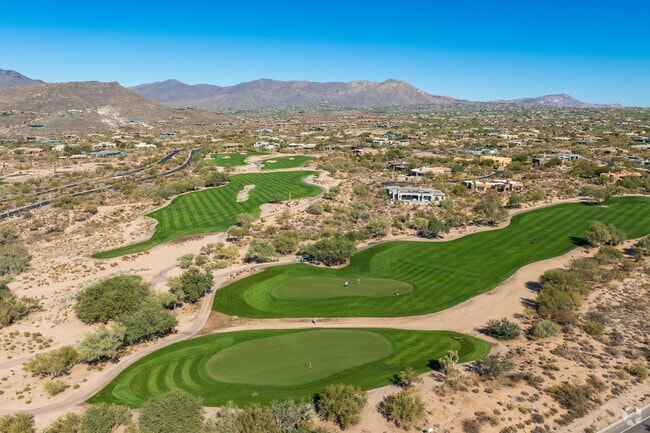 Desert Mountain features homes near private golf courses in a beautiful desert setting.