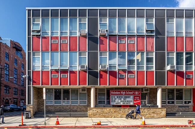 Hoboken High School was constructed with a capacity of 1500 students and opened in1962.