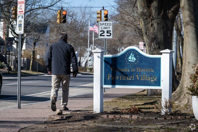 Pawtuxet Village is a walkable destination for Palace Garden residents.