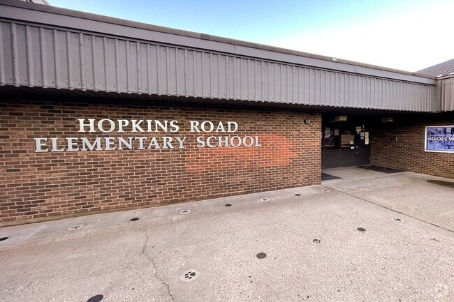 Front entrance to Hopkins Road Elementary School.