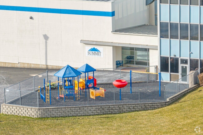 Recess time for the students is safe and secure at Summit School.