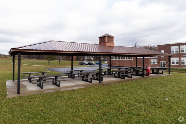 A nice pavilion at Ellis Elementary School.