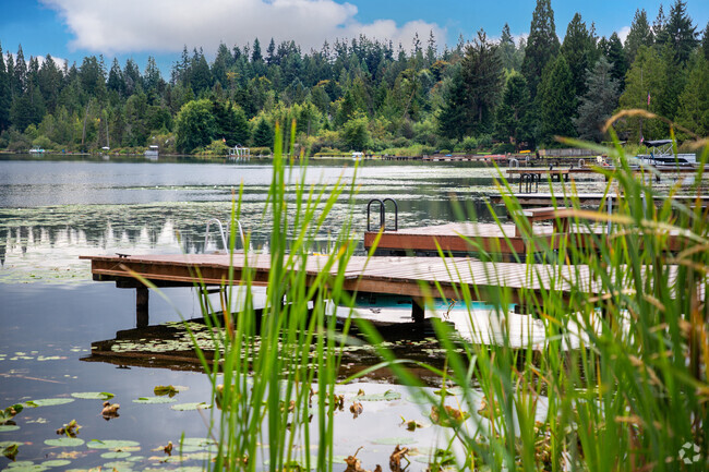 Lake Desire has docks for where residents can bring out kayaks and canoes.