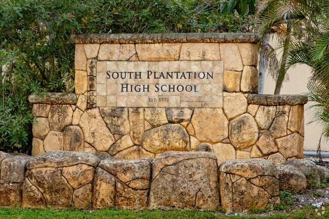 South Plantation High School serves people from the Broadview neighborhood.