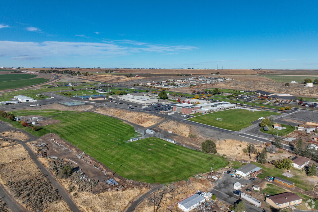 Surrounded by open fields, Connell High School fosters student success and community pride.