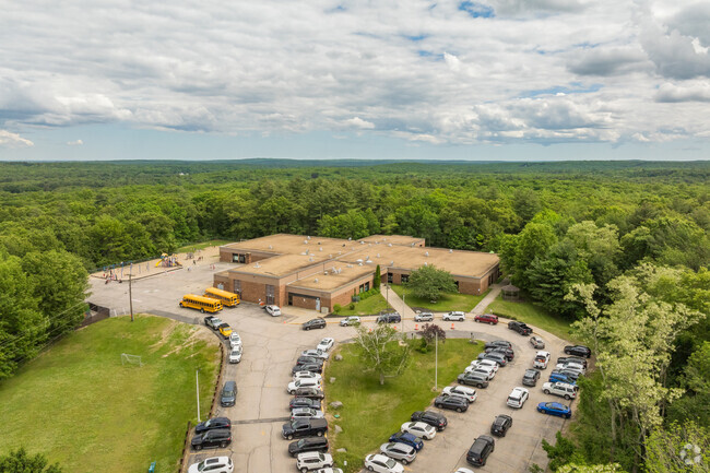 An aerial view at Fogarty Memorial School.