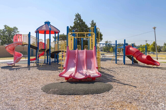 Let the kids run around and play at Mayview's Hefner Park.