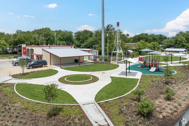 The Sansom Park fire station has constructed a new playground on it grounds.