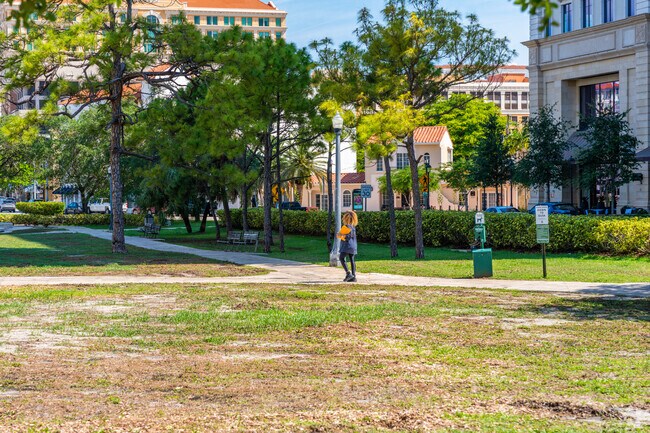 Locals gather at Ponce Circle Park for morning walks, weekend picnics, and quiet moments in the heart of Downtown Gables.
