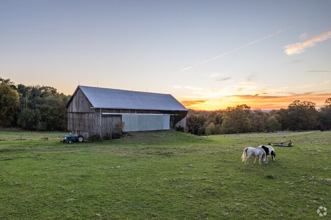 Rolling farmland backs many roads across Upper Turkeyfoot.