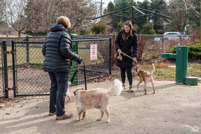 The Concord Dog Park in Garnet Valley is a popular place to meet whether on four legs or two.