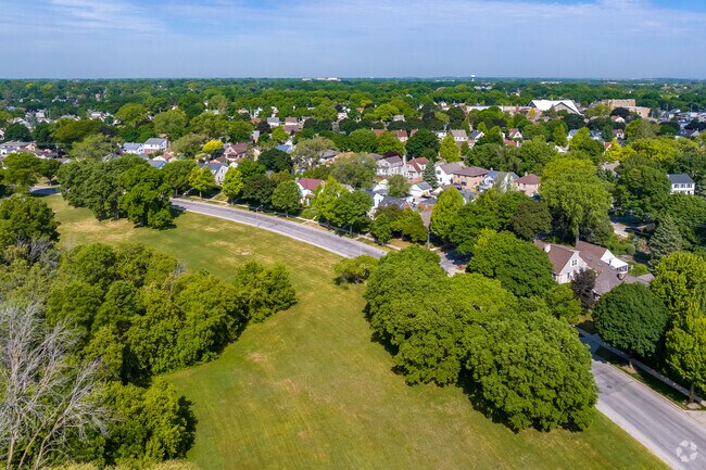 A view of the Kinnickinnic River Parkway and the Fairview neighborhood.