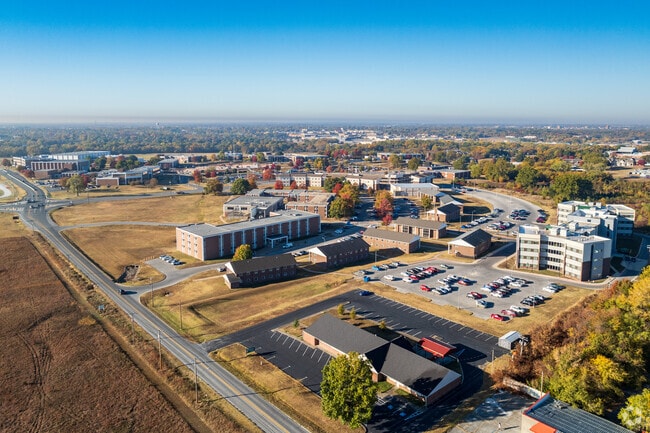 The Missouri Southern State University campus sits just to the south of College Skyline.