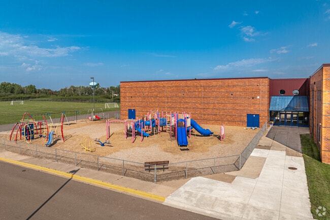 Bryant Elementary offers a fenced in playground.