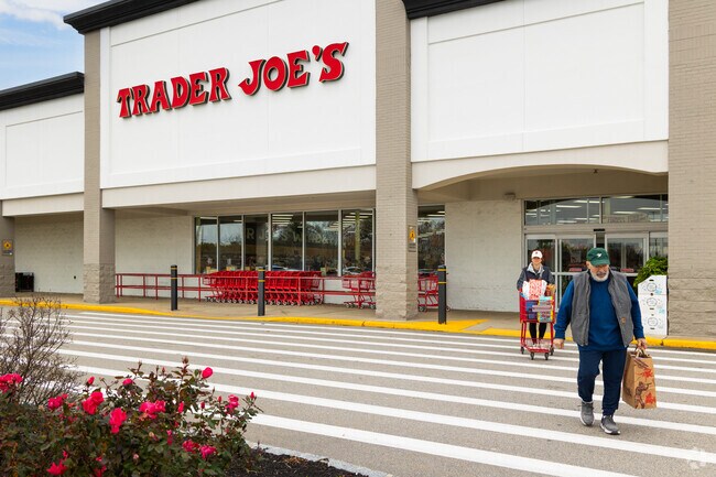 Trader Joe’s anchors The Crossings shopping plaza nearby.