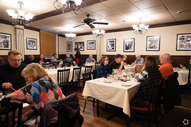 Ferrari's is a popular old school Italian restaurant in the Rotterdam area.