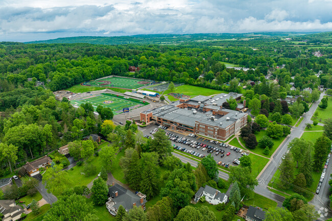 Cazenovia Middle School is in a rural setting.