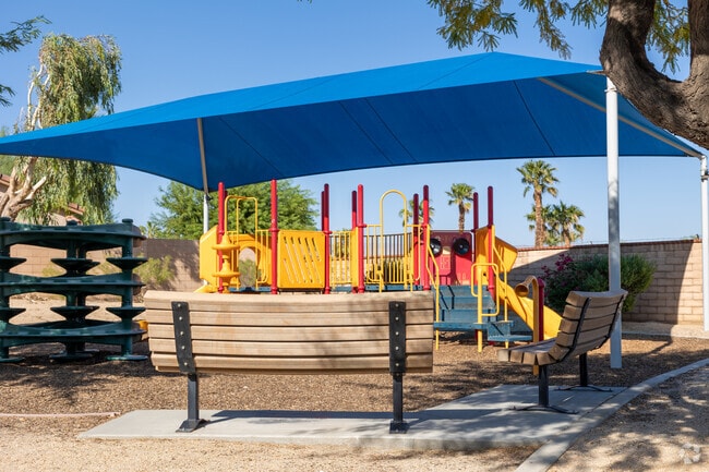 Step into the heart of Palm Springs' family-friendly vibe at Sunrise Rafael's kids' playground.