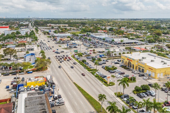 Bird Road is an essential road for shops and restaurants in Olympia Heights, FL.
